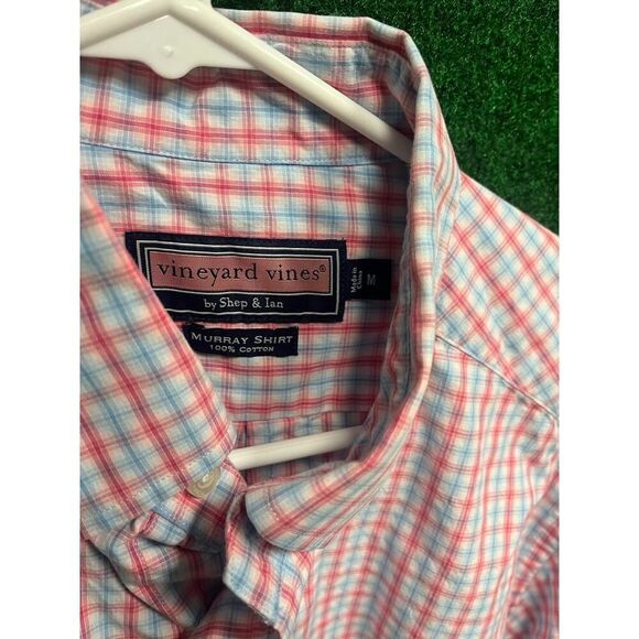 Vineyard Vines Shirt Medium Striped Shep & Ian Shirt Button Down Cotton - Picture 3 of 5